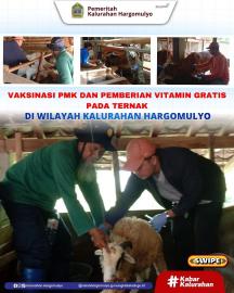 VAKSINASI PMK DAN PEMBERIAN VITAMIN GRATIS PADA TERNAK DI PADUKUHAN PACE B,JATIBUNGKUS,MANGLI&JAMBON